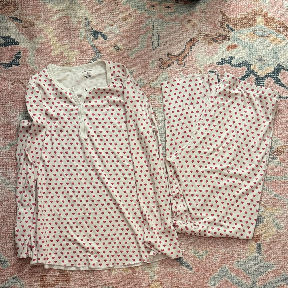 Roller Rabbit Pink Heart Pajama Set